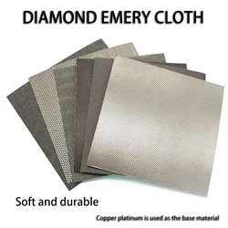 100X100mm 50X100mm Square Diamond Emery Cloth Copper Foil Sandpaper for Tungsten Steel Alloy Mold Glass Jade DIY Grinding