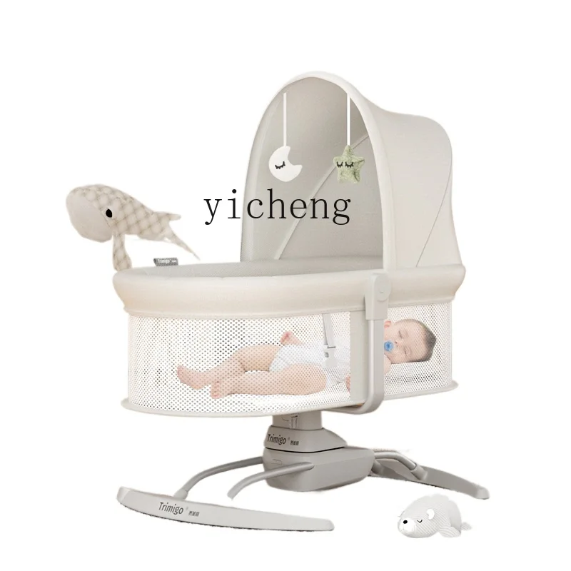 

Tqh Baby's Rocking Chair Baby Caring Fantstic Product Newborn Electric Rocking Chair Baby Soothing Sleep Bassinet