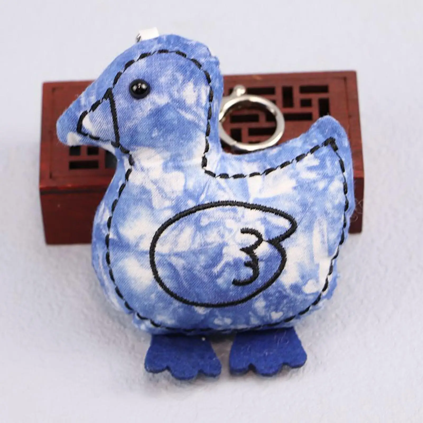 Breloczek Pluszowy Dinozaur Tie-Dye Śliczny Pluszowy Brelok Damski Dodatek do Torebki na Halloween Walentynki Codzienna Kolekcja Boże Narodzenie Samochód
