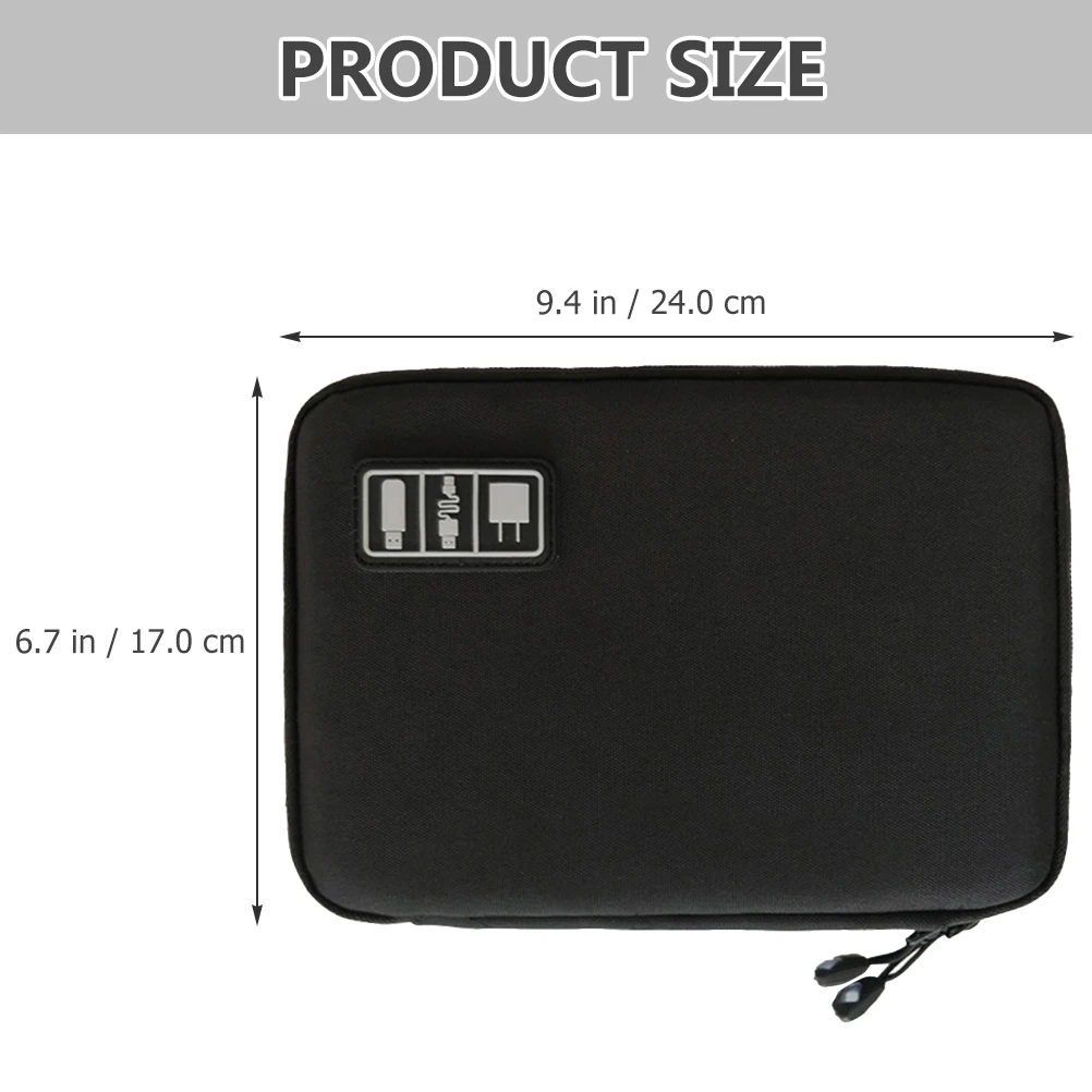 

Electronics Organizer Large Capacity Travel Storage Bag for Cable Earphone Tech Accessories Protective Case