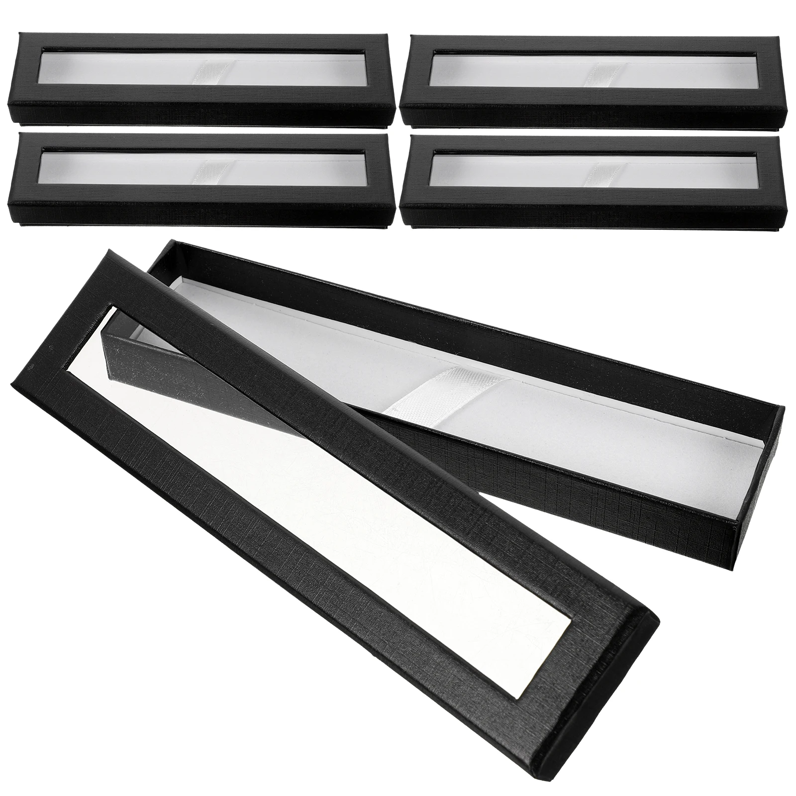 

5 Pcs Signature Pencil Case Boxes Storage Containers with Lids Display for Stylish Cover Pencile