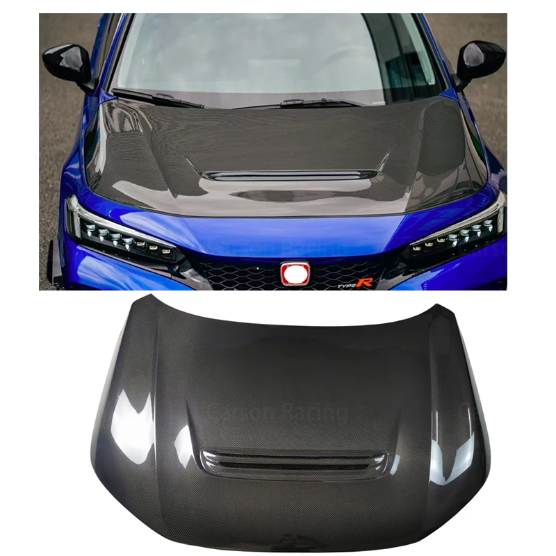 

For Civic R Styler Custom Body Parts 11th Generation Carbon Fiber Hood Wet Modified Forge Hood