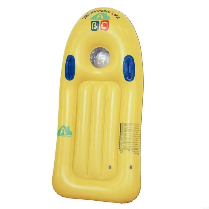  Thickened Inflatable Kids Surf Board For Beach Pool Water Play With Non Slip Surfaces And Rounded Edges