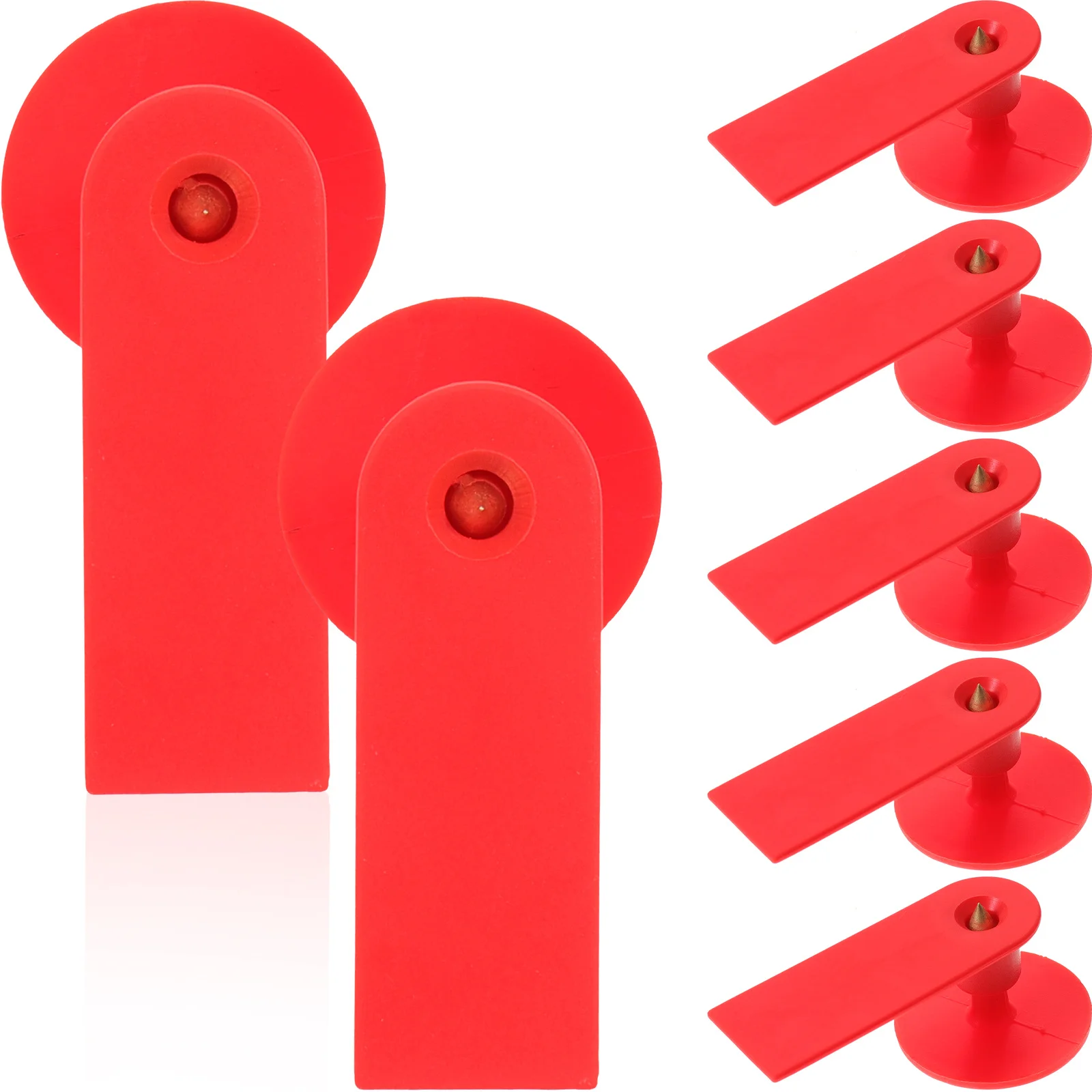 100pcs Sheep Ear Tags Durable Plastic Animal Id Tags For Cattle Pig Goat Cow Livestock Identification Ear Tag Veterinary