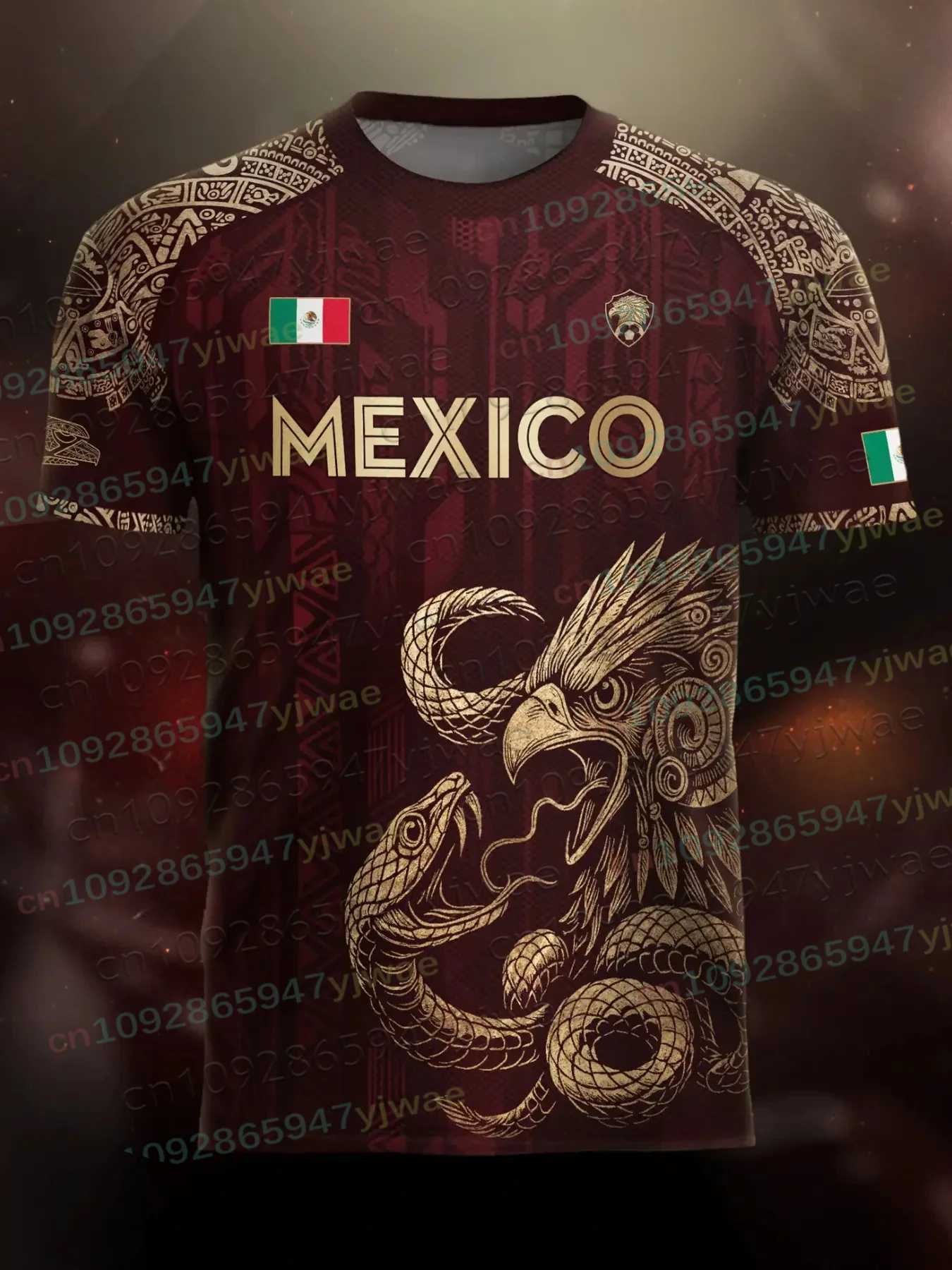 Mexico Special Youth Football Jersey Mens Women Casual Sport Breathable Top for Competition Training Tees Summer Men's Clothing image 6