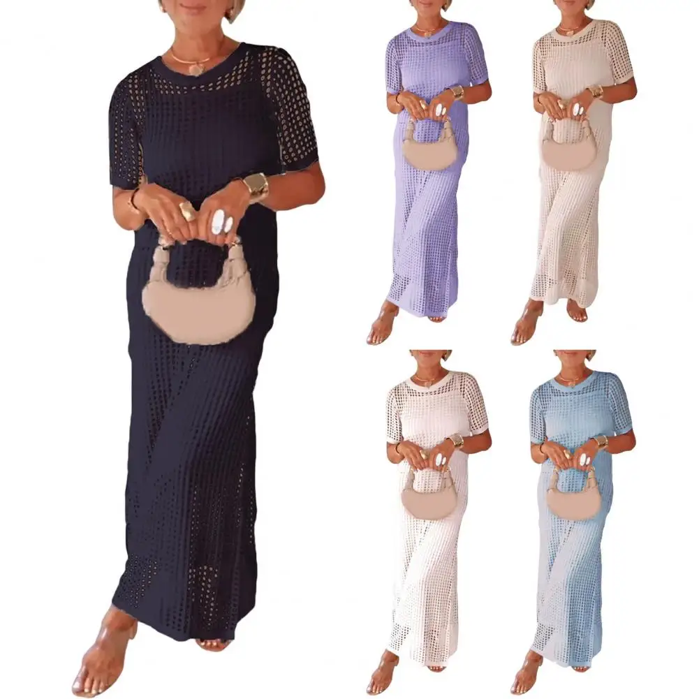 2025 Sommer Sexy One Neck Cut Out Kreis Dekoration Korsett Schlank Strand Mini Kleid Frauen