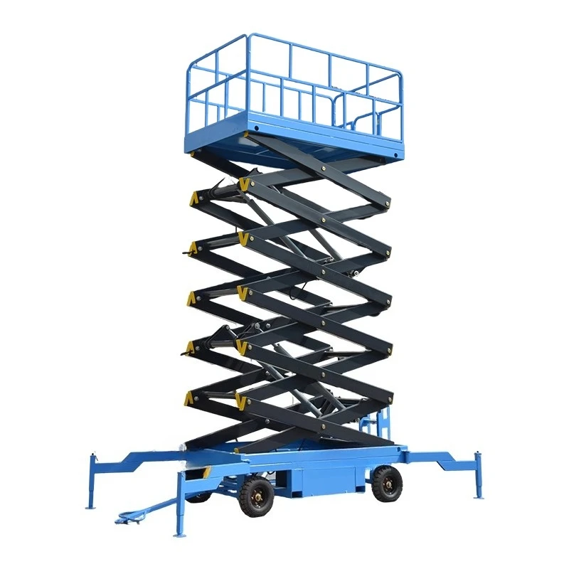 

Mobile Electric Hydraulic Lifting Platform Aerial Work Vehicle Scissor Small Climbing Vehicle Self-propelled Lift