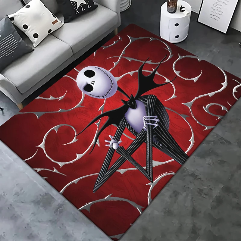 The Nightmare Before Christmas Printed Carpet,Bathroom,Living Room Decor,Sofa,Table Rug.Picnic,Camping,Outdoors,Bedroom,Door Mat