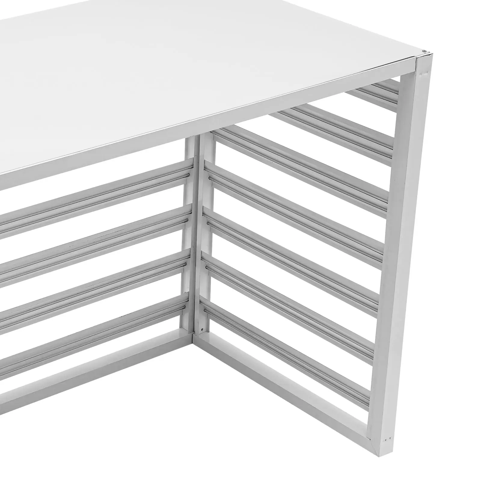 Air Conditioner Fence Outdoor Air Conditioner Privacy Fence 2-3P Power Consumption Metal Fence Cover Aluminum Alloy Air Conditio