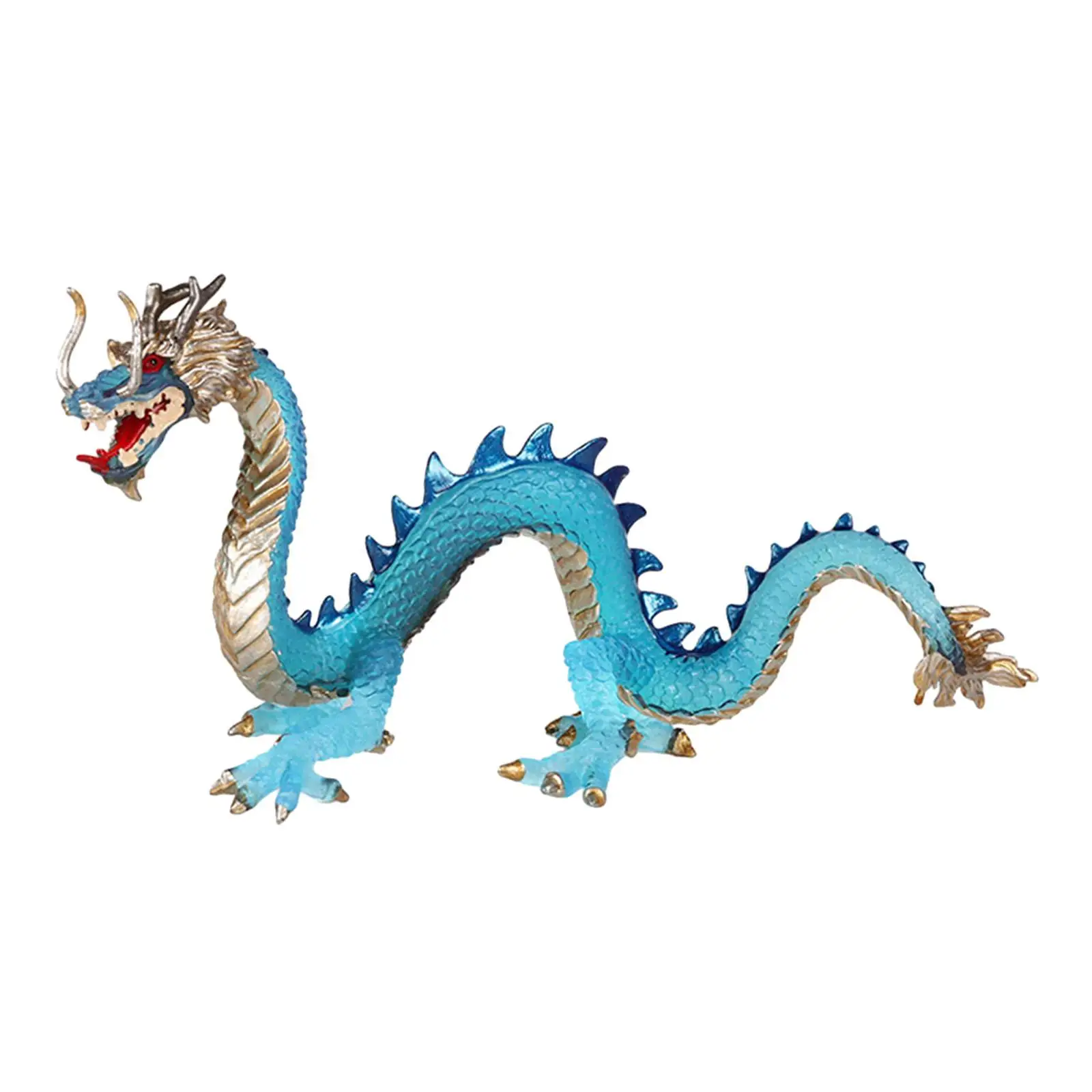 Realistic Chinese Dragon Figurines Hand Painted Detailed Animal Model Action Figures Sculpture for Kids Imagination Play and