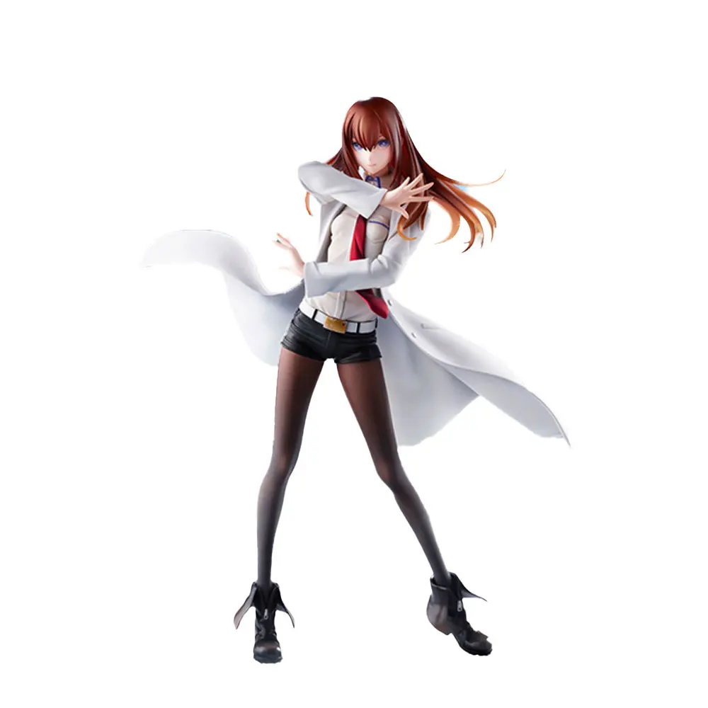 22CM Anime Steins;Gate Figure Makise Kurisu Standing Animation Model Toy Gift Collection Decorative Ornaments PVC