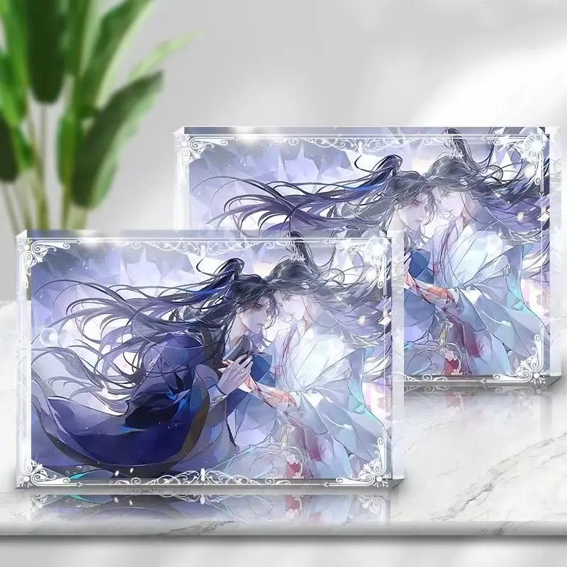 

The Husky and His White Cat Shizun Cosplay Acrylic Card Brick Cartoon Highly Transparent Standing Sign Christmas Present