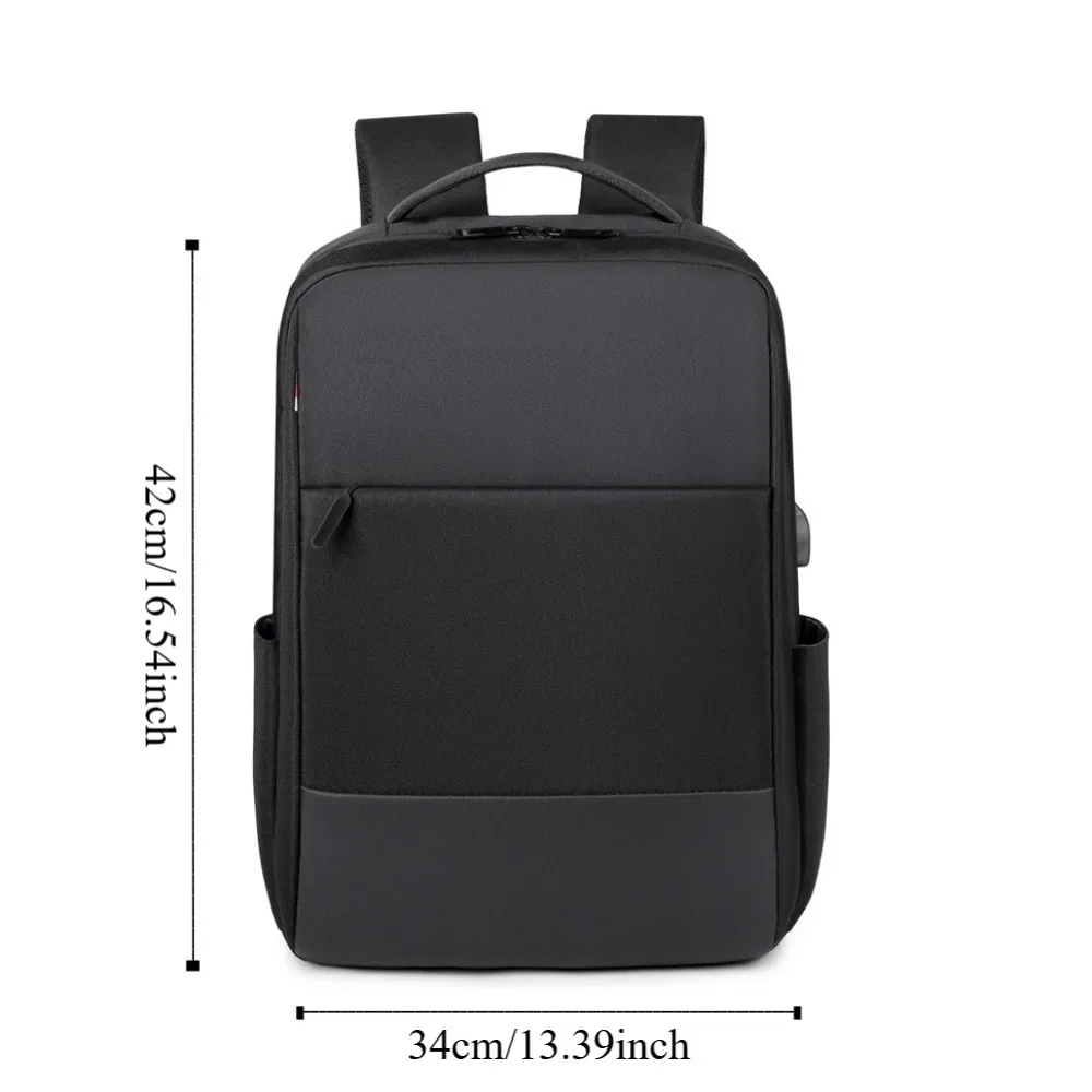 Large Capacity Men Backpack Oxford Cloth with USB Charging Port Student School Bag Waterproof Streetwear Laptop Bag Male Boys