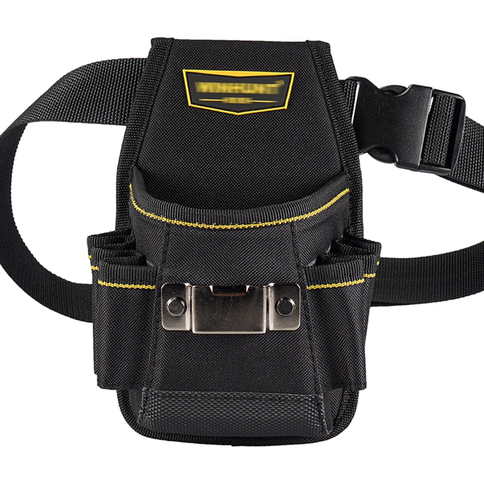

Сумка для инструментов с несколькими карманами и поясным ремнем, сверхмощная поясная сумка из ткани Оксфорд, поясная сумка для инструментов для электриков, плотника WH046