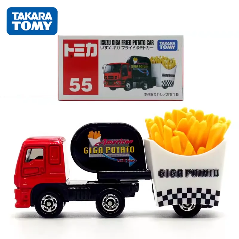 

TAKARA TOMY Tomica Scale 1/64 NO.55 ISUZU GIGA FRIED POTATO Car Mini Diecast Alloy Model Car Toy Metal Gifts for Children Boys