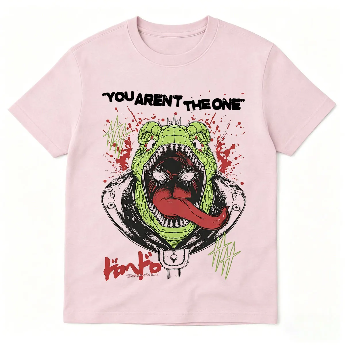 Japanisches Anime Dorohedoro Kaiman You Arent The One T-Shirt für Männer und Frauen, modisches, übergroßes, lässiges Baumwoll-T-Shirt, Streetwear – Detail 4