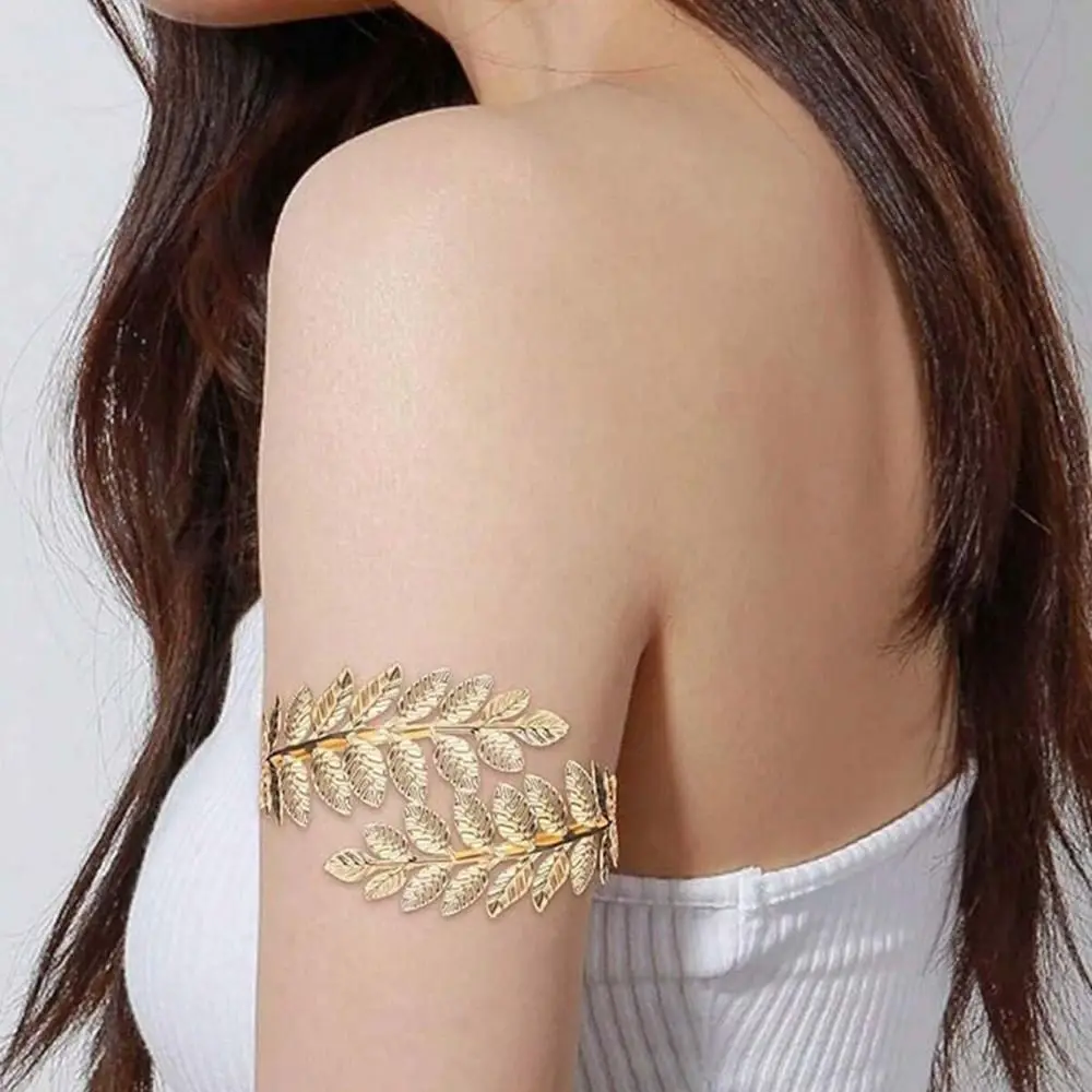 

Baroque Women's Wedding Jewelry Set Gold Bridal Earrings Greek Goddess Hair Jewelry Leaf Design Hair Headbands