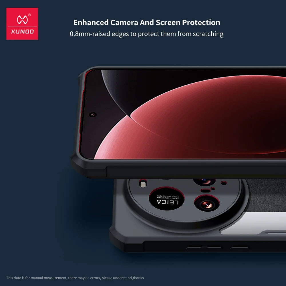 Etui Xundd do Xiaomi 15 Ultra, poduszka powietrzna, odporna na wstrząsy tylna przezroczysta obudowa telefonu z ochroną aparatu, obudowa hybrydowa akryl + TPU — zdjęcie produktu 3