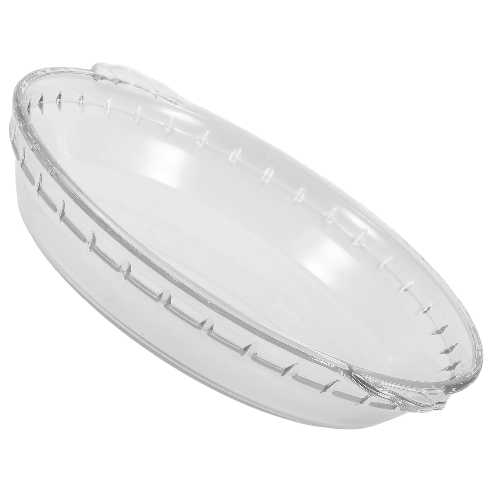 

Pie Baking Dishes Microwave Oven Glass Lid Dessert Plate Appetizer Serving Tray