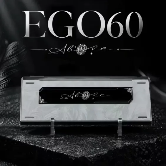 Ablestudio EGO60 Lucky Coin Aluminum Replacement Case for Wooting60HE Rakka60 EV63 Custom Keyboard Shell