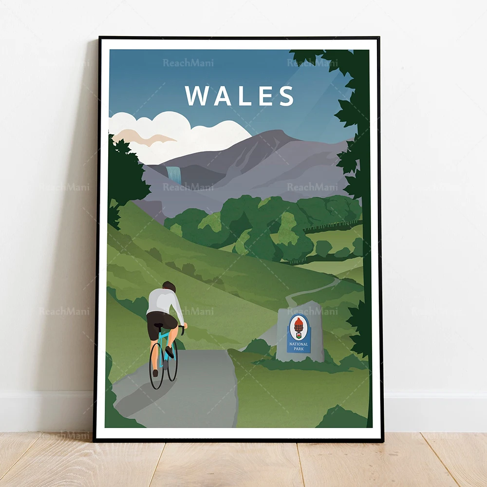 ملصق رحلة الدراجة، بريستول، كومبريا، لندن، هامبشاير، دورسيت، جزيرة وايت، هدايا سان فرانسيسكو لراكبي الدراجات النارية #2