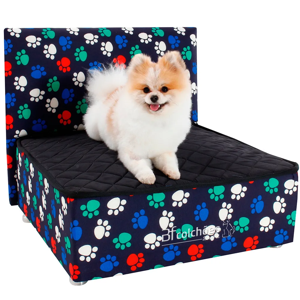 Pet Walk Bed Box With Headboard For Dogs and Cats Luxury-BF Mattress