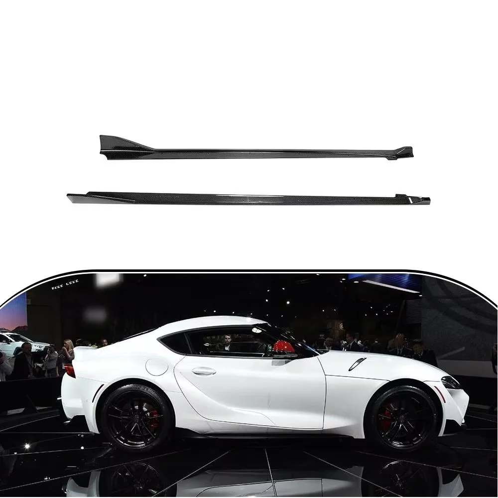 

ATV&UTVReal Carbon Fiber A90 Side Skirts Extension Lip for Toyota GR Supra J29/DB MkV 2019 2020