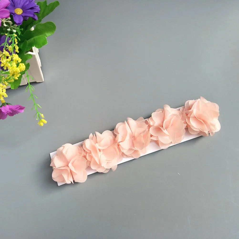 

Baby Headband Girls Pink Ribbon Cloth 20x2x2cm Simple Handmade Headwear Perfect Baby Shower Birthday Party Family Photo Hair