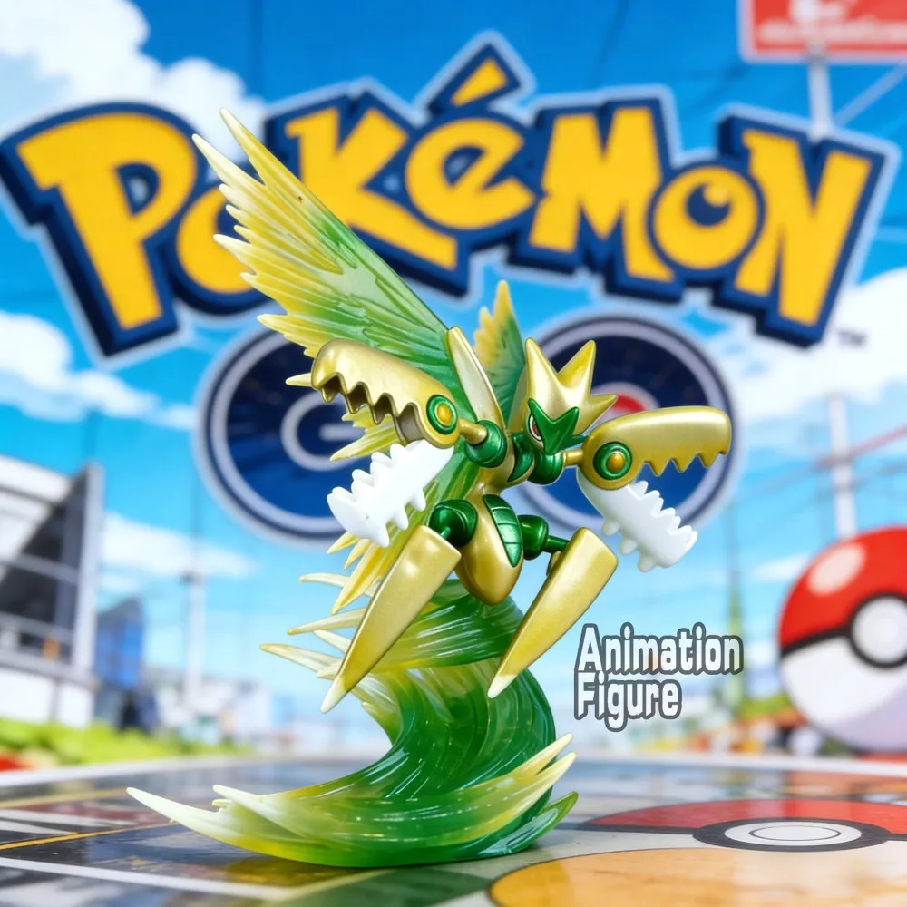 10 cm/3.93 pollici Anime Pokemen Figura Mega Scizor Action Figures Collezione in PVC Modello Giocattoli per Bambini Regali