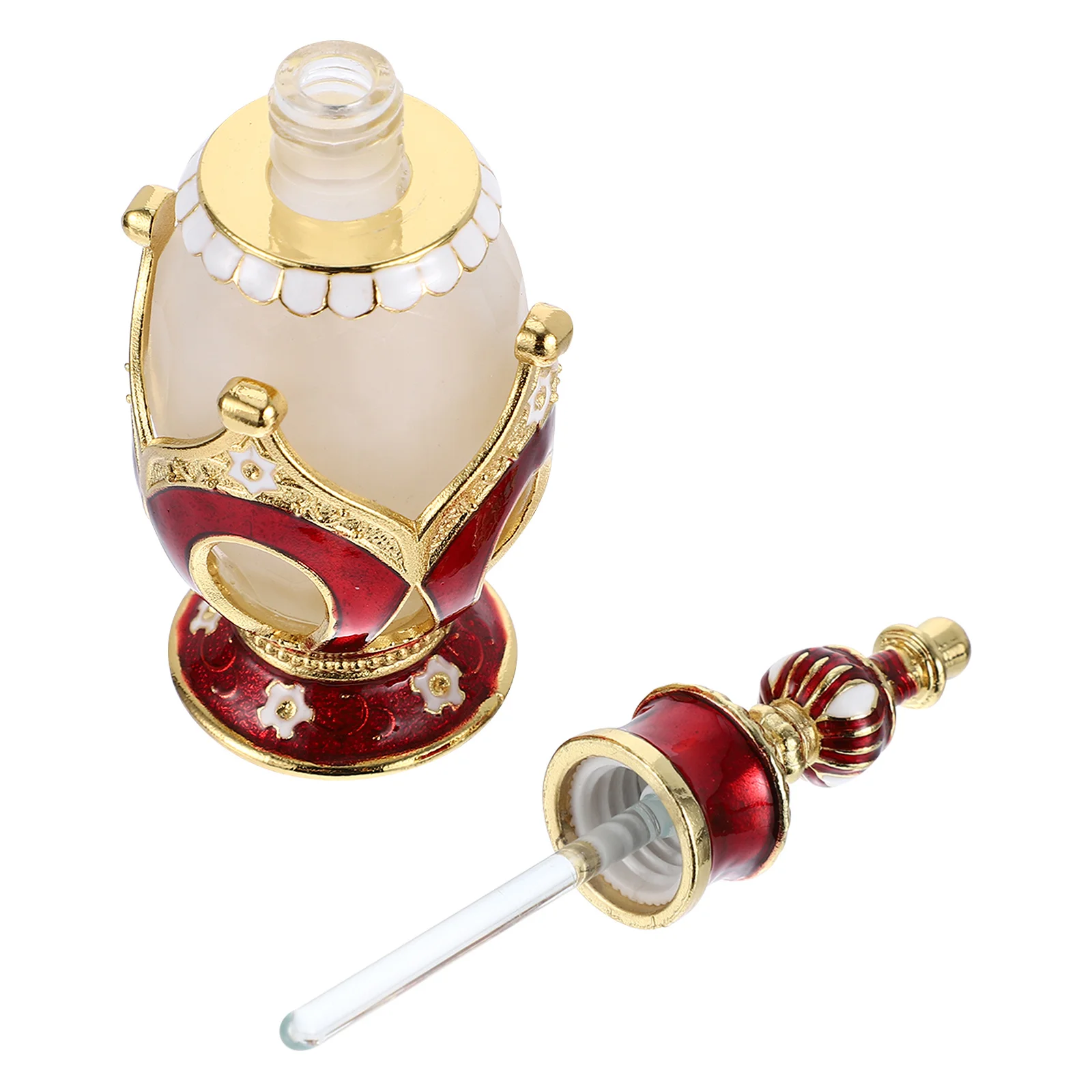 Contenitore di profumo riutilizzabile per bottiglia di olio di vetro da 25 ml per toner per lozione per aromaterapia da viaggio Elegante fattura in stile arabo retrò