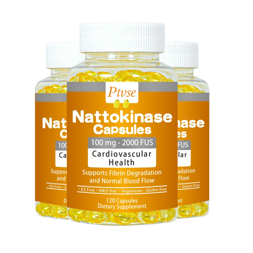 Nattokinase Capsules Supports Fibrin Degradationand Heart Health & Circulatory & Normal Blood Flow