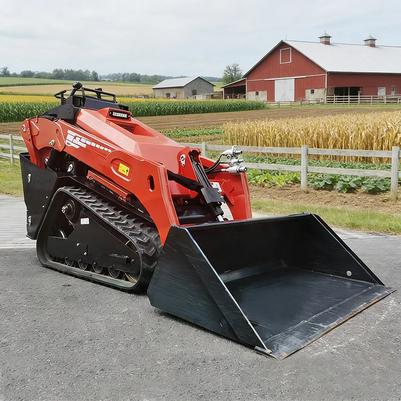

Enclosed System 1000-1500mm Wide Compact Diesel Skid Steer Loader Chinese Skid Steer Loader Mini Skid Steer Loader with Acce