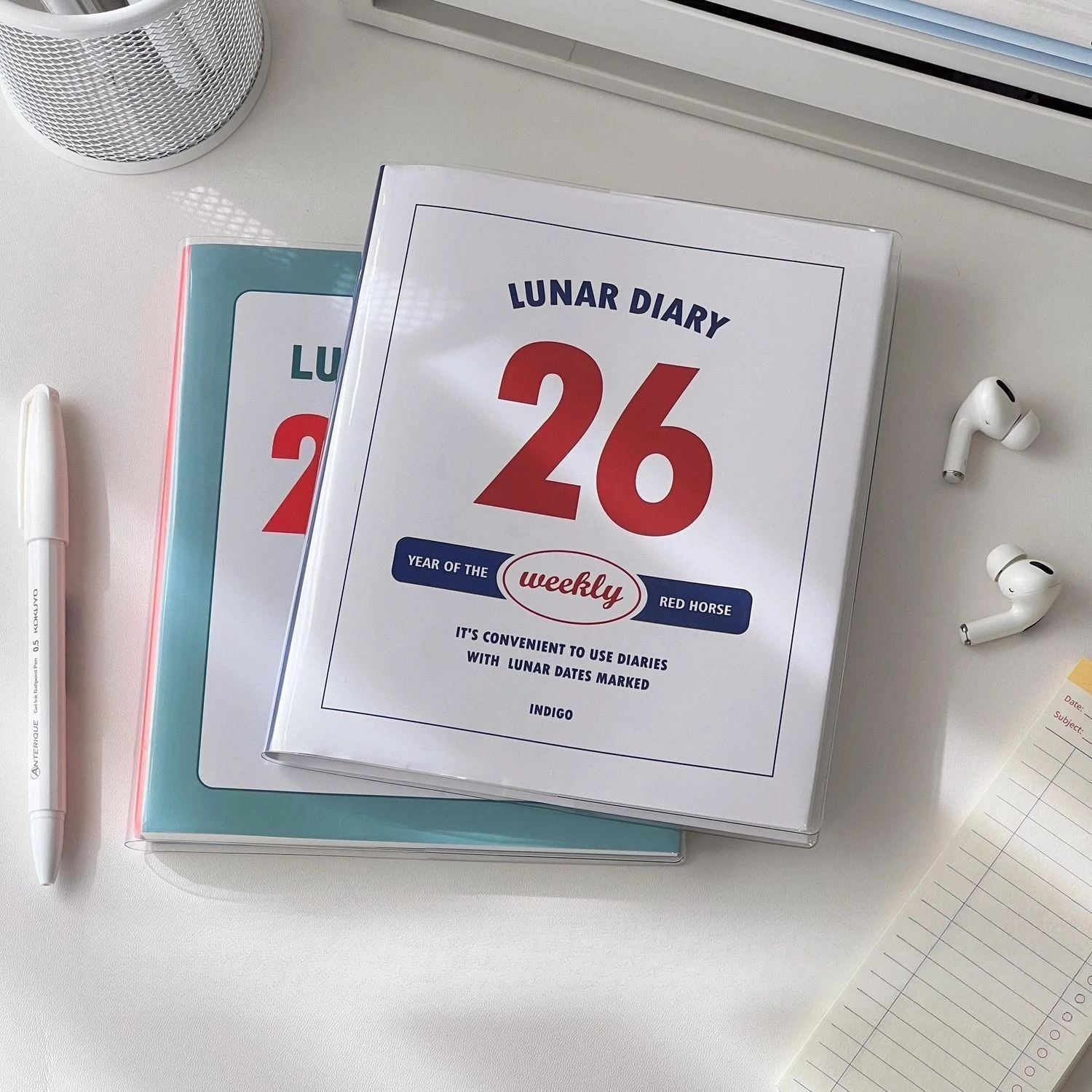 2026 الكورية دفتر الجدول الزمني كتاب الطالب الخطط الشهرية والأسبوعية مجلة دفتر مذكرات مخطط القرطاسية لوازم الطلاب