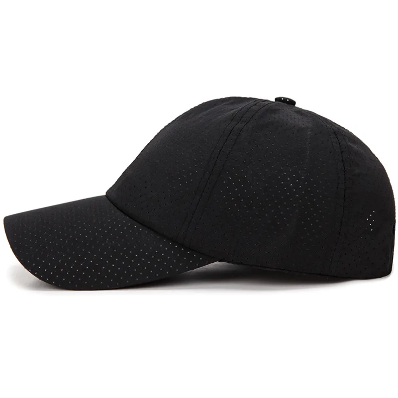 Wholesale Men Women Summer Baseball Cap Quick Drying Hats Unisex Breathable Sport Pure Color Snapback Hat Bone Baseball Hat