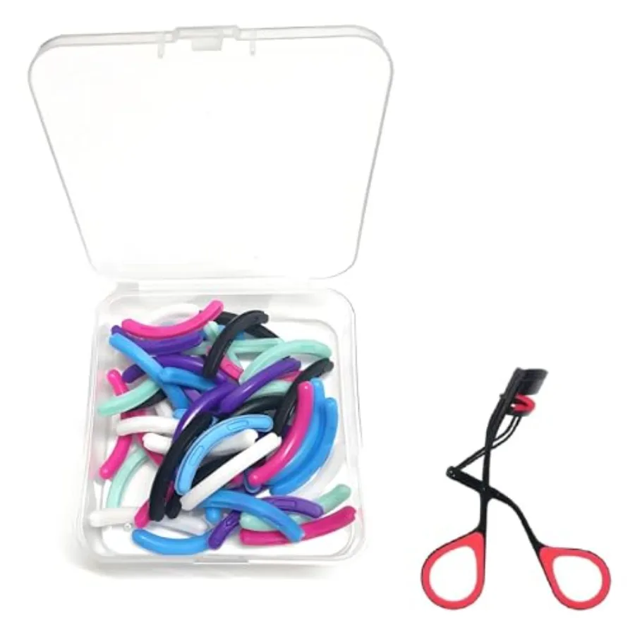 

Compatible with Revlon Eyelash Curler Refills, 48 Pack Colorful Lash Curlers Refill Compatible with Revlon Eyelash Curler, 6 Co