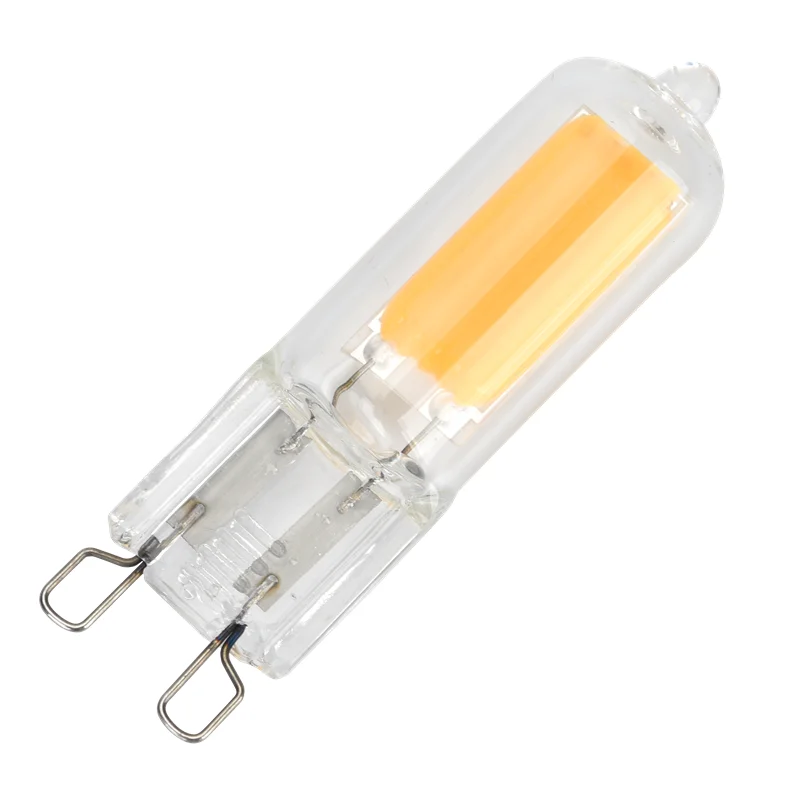 COB Chip G9 AC 220V 230V LED Lamp Bulb Dimmable 6w 9w 12w Glass Tube Light Bulb Replace Halogen Chandelier Lighting