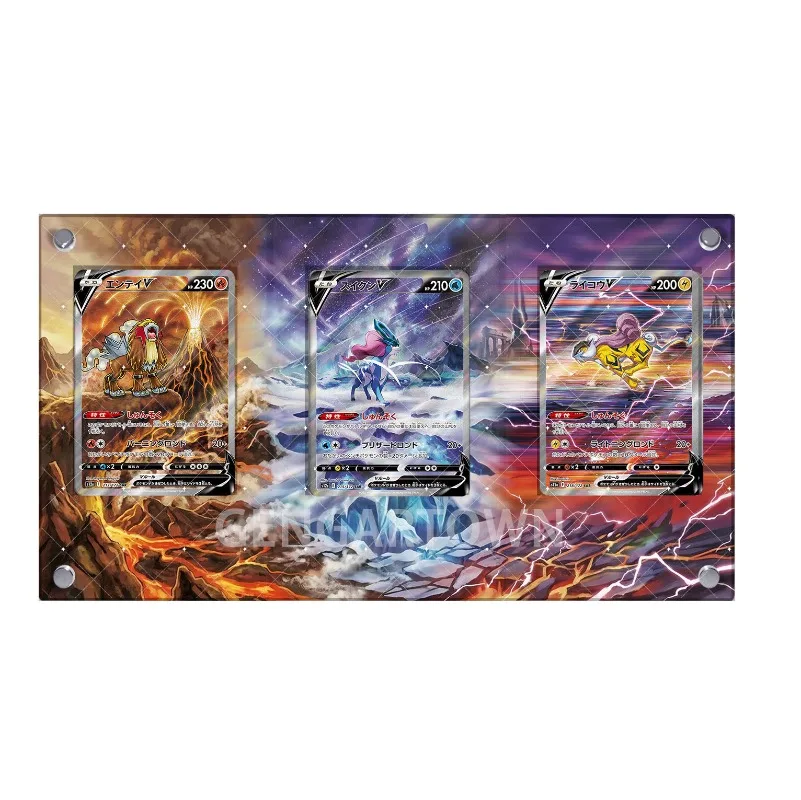 ptcg-trois-chiens-legendaires-sar-v26-cartes-de-jeu-japonaises-d'extension-brick-entei-suicune-raikou-collection-de-cartes-ornements-jouets