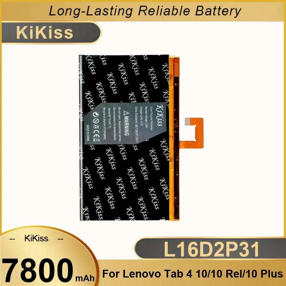 

Tablet Battery L16D2P31 7800Mah For Lenovo Tab 4 10 Rel Plus TB-X304L X304F TB-X704F X704L X504F X504L