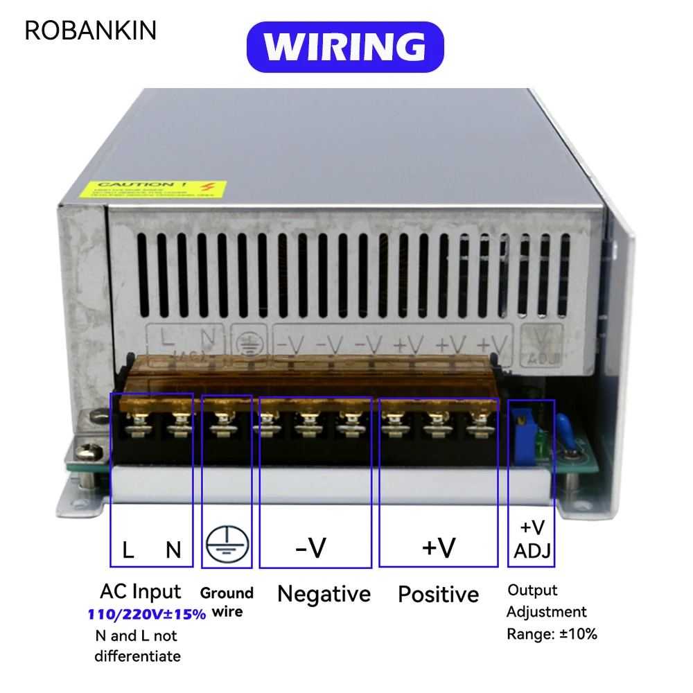 1000W 800W zasilacz przełączający AC110V 220V do DC12V 13.8V 24V 27V 30V 36V 48V transformator zasilacz LED stałe napięcie