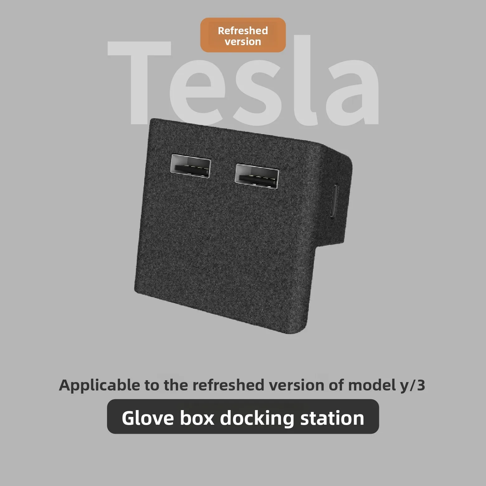 

For Tesla Model 3 Highland Model Y Juniper Glove Box Dock Central Control expander USB