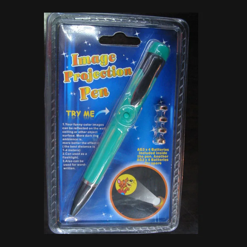 LED Projection Ball Pen para crianças, brinquedos de múltiplas funções como presente