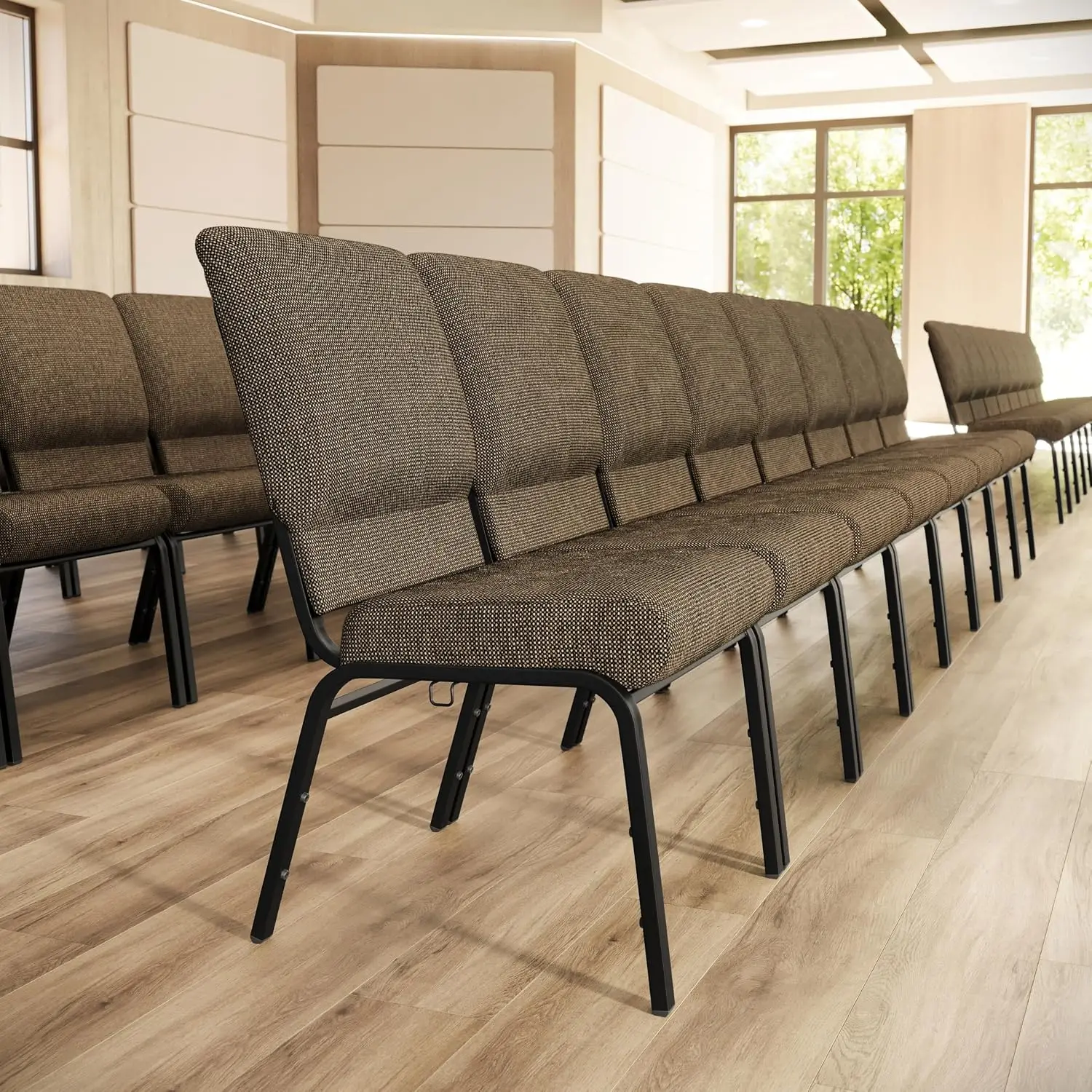 Church Chair, Jute, 20.5 in. Wide