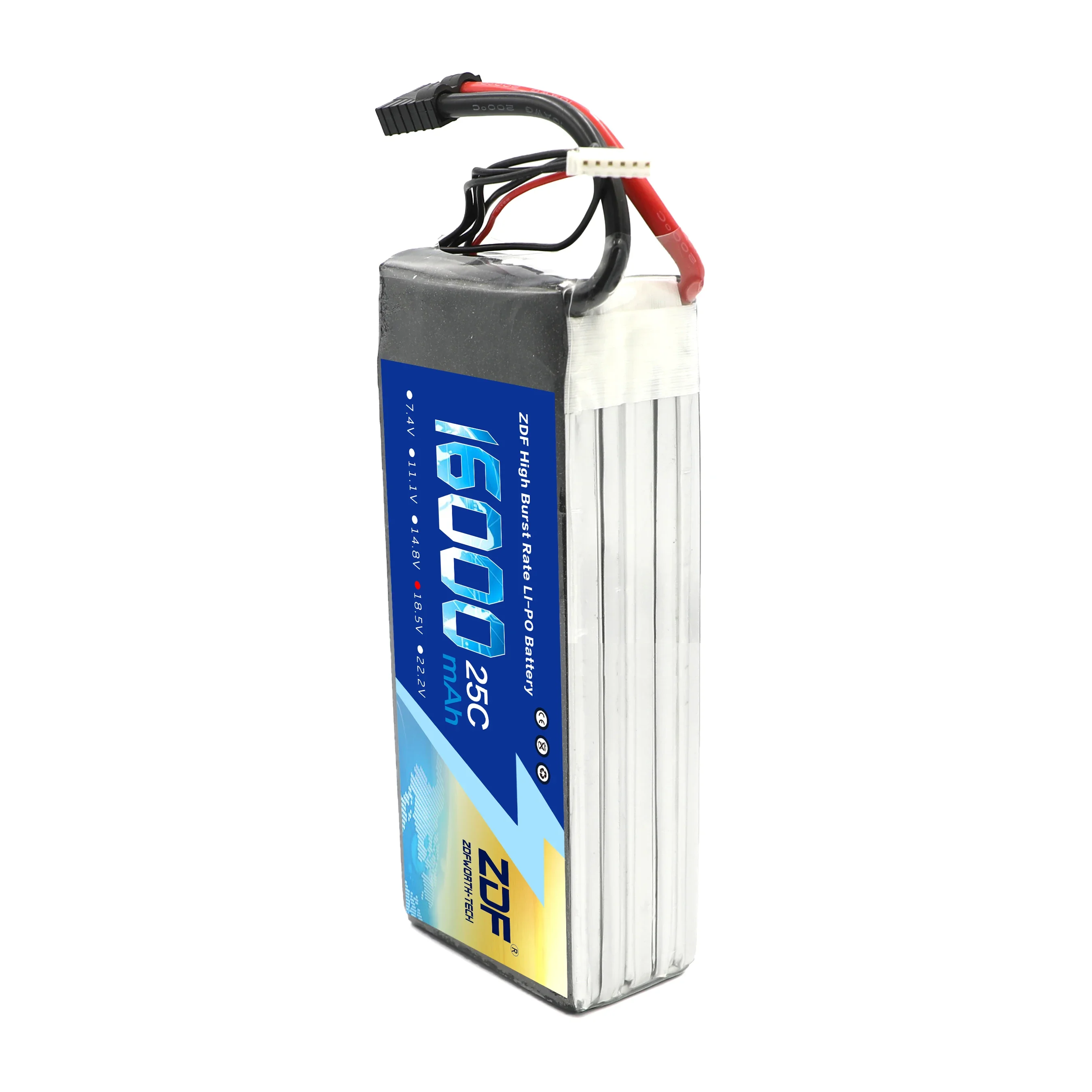 ZDF LiPo Battery 5S 18.5V 16000mah 25C FOR RC Drone Quadrotor Helicopter Car Boat Batteries Li-Po AKKU