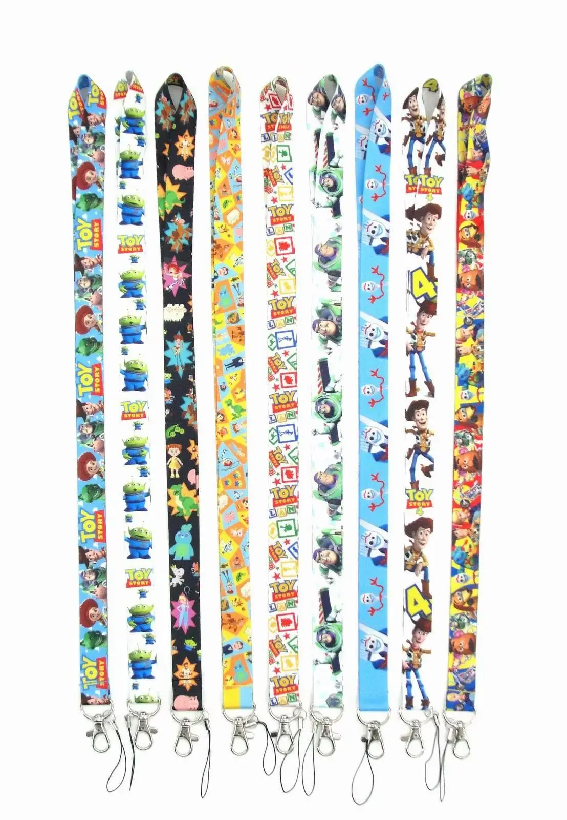 Disney Toy Story Cartoon Key Lanyard ID Badge Holders Animal Phone Neck Straps with Keyring Phone Accessories