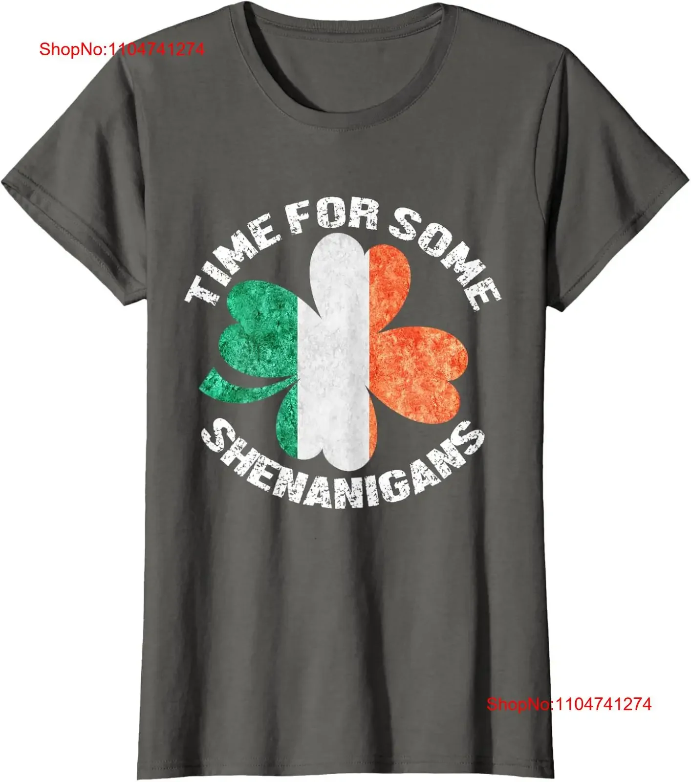 

Винтажная женская футболка с круглым вырезом Time For Some Shenanigan Clovers Shamrocks, винтажная стираная уличная одежда, удобная