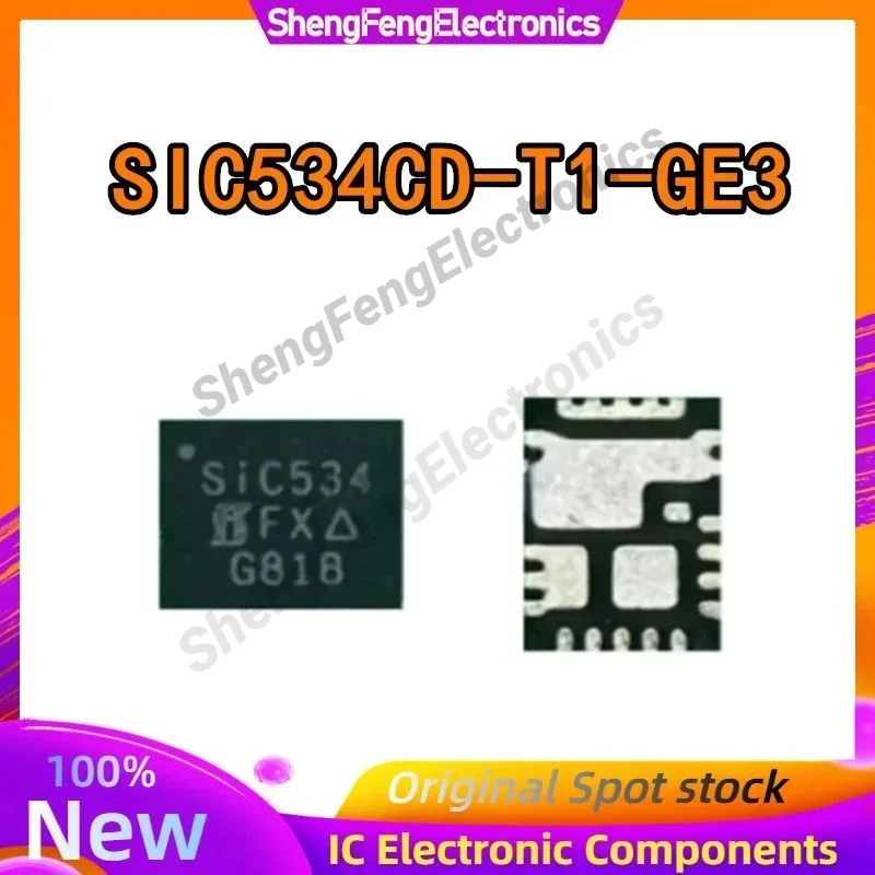 

5PCS New Original SIC534CD-T1-GE3 SIC534 S1C534 QFN Package