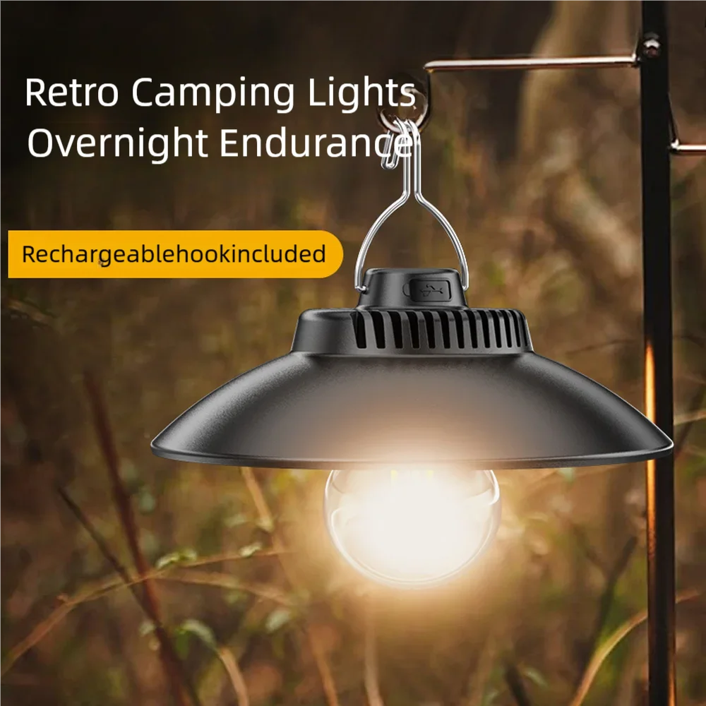 

Vintage Outdoor Camping Lights Ambient Lighting Ultra Long Life Camping Tent Canopy Camp Rechargeable LED Lights