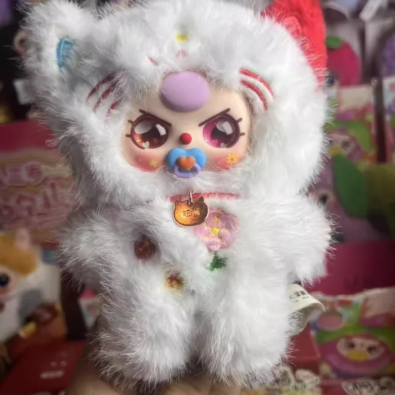 Nuevo bebé tres cuyos gato Am I serie caja ciega sorpresa de felpa nuevo muñeco de peluche bolsa colgante adornos de moda regalo de Navidad para niños