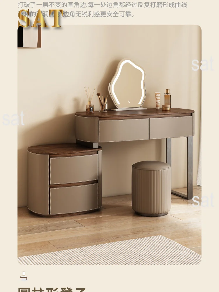 & Luxury Rustic Vanity Makeup Desk Shelf Dresser Dressing Table Makeup Vanity Design Girls Storage Home Furniture Accessories