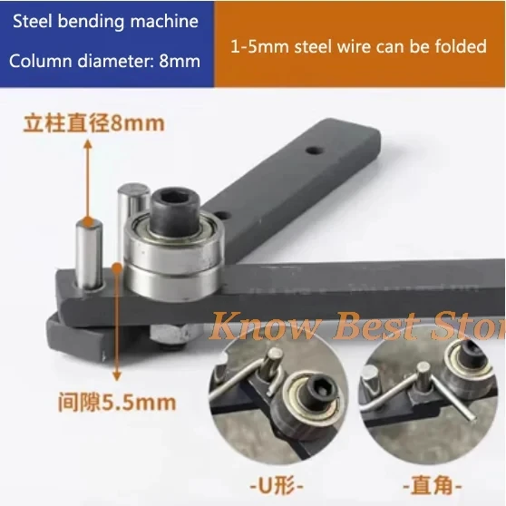 Manual Bending Machine Steel Bar Benders DIY Braided Basket Anchor Hook Iron Steel Copper Bar Light Bracket Manual Bending Tools